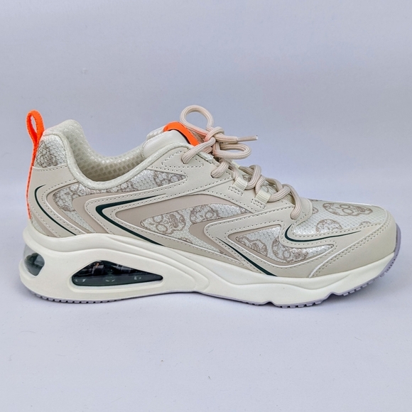 Skechers Street Sneaker Tres Air Uno Dia De Muertos Lace Up Natural 7.5 NWT - Picture 2 of 15